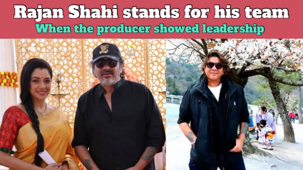 Producer Rajan Shahi on the sets of Anupama